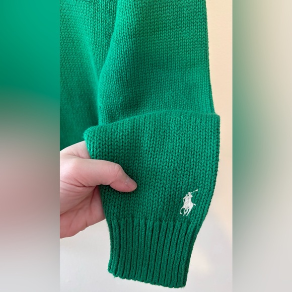 Polo Ralph Lauren NY Yankees green cotton knit sweater - Picture 7 of 10